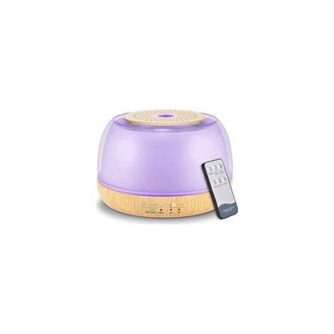 288 g (10,14 oz) ätherischer Öldiffusor mit Kaltvernebelung, Fernbedienung, USB-C-Netzkabel und 7-farbiger LED-Beleuchtung – geeignet für das Schlafzimmer – Crezuo