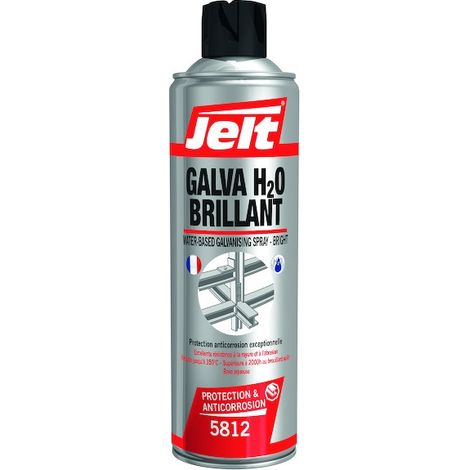 Revêtement galvanisant GALVA H2O brillant - aérosol - 650 ml brut / 500 ml net - JELT