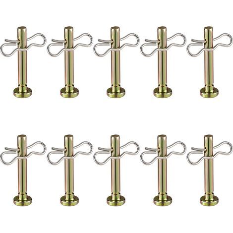 20 Pieces Pins, 10 Steel Shear Pins, 10 Zinc Split Pins, For Snow Blower (1/5)