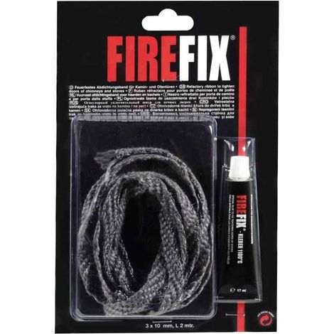 FireFix Abdichtungsflachband 3x10 mm 2m mit Kleber Dichtungsband Abdichtungsband