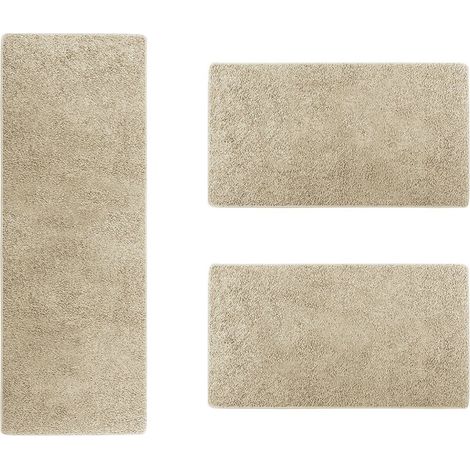 Descente de lit Barcelona Beige 1 tapis 80 x 300 cm + 2 tapis 80 x 150 cm (1/4)