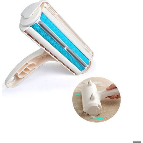 Brosse Anti Poils Animaux,Brosse Ramasse et Enlève Poils,Brosse de Nettoyage Magique Réutilisable pour Chien, Chat, Vête Étiquette (1/5)