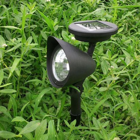 Projecteur solaire puissant 4 LED – Spot extérieur haute luminosité – Lampe pelouse rechargeable,5 pièces1 (1/5)