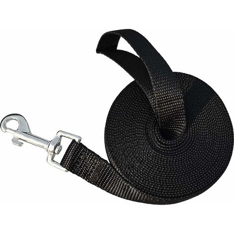 Longe pour Chien 5m Noir, Laisse de Dressage pour Chien, Laisse Longue pour Chien de Petites à Grandes Taille (1/5)