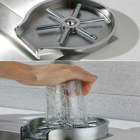 Robinet Rinceur pour Verre avec Pression Automatique – Idéal pour Évier de Cuisine et Nettoyage Efficace des Vitres