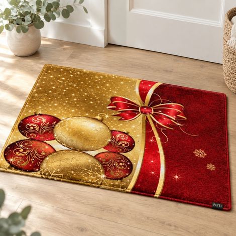 FLITI Customizable Thick Crystal Velvet Christmas Rug 40×60 cm (1/5)