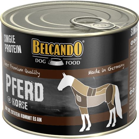 Belcando Hundenassfutter Adult Single Protein Pferd 200 g Nassfutter Hunde