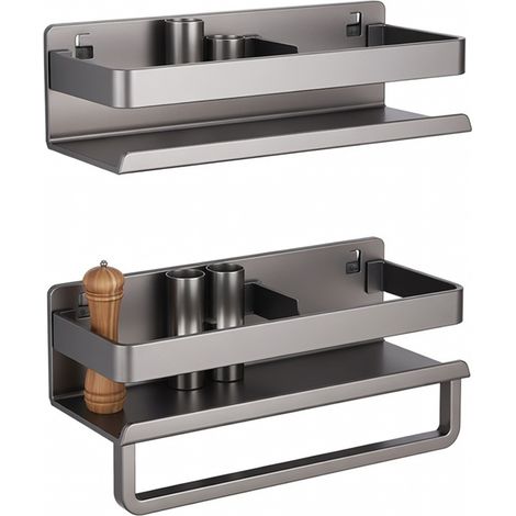 Étagère de rangement de salle de bain double couche 30 cm