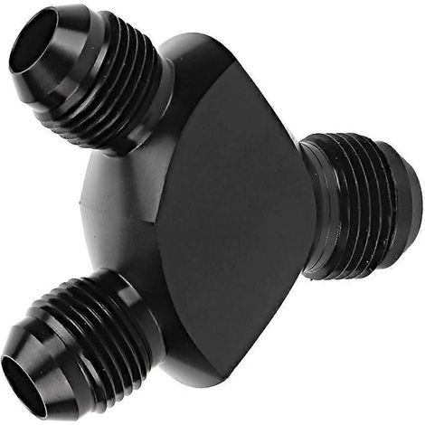 Adaptateur en Y mâle AN10 (10AN) vers AN6 (6AN) en aluminium noir (1/5)