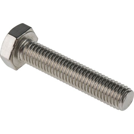 Vis à tête hexagonale, Acier Inoxydable A4 316 Brut, M10 x 50mm ( Prix pour Sachet de 25 )
