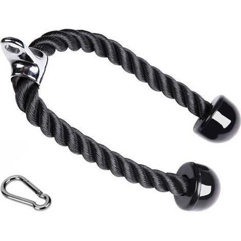 Corde d\'Entraînement des Triceps Élastique avec Pull-Up Poulie Accessoire de Musculation Résistance Amovible pour Biceps et Triceps (1/5)