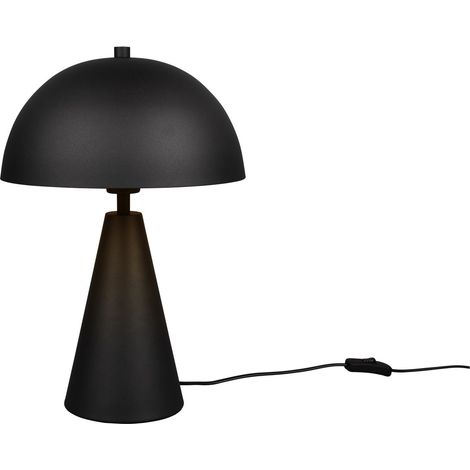 Lampada da tavolo Alfie minimalista nera fungo E27 40W Trio (1/5)