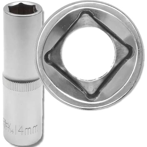 JCB Tiefbett-Steckschlüssel 1/2" 14 mm 6-Kant Cr-V