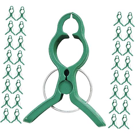 Pinces de Jardin en Plastique pour Tomates et Plantes Grimpantes, Clips de Greffage Résistants, Lot de 60 Pièces Vertes Grandes, Support pour Vigne (1/5)