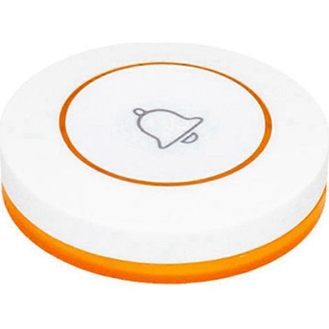 Sonnette sans fil 433 MHz pour restaurant, système d'alarme et de sécurité domestique, couleur orange. (1/5)