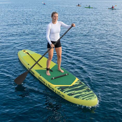 Tabla con Asiento 2-en-1 POSEIDON 305 x 76 x 15 cm Verde