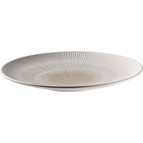 Assiette bleue Ø 42 cm, hauteur 3,5 cm, mélamine blanc/beige (1/5)