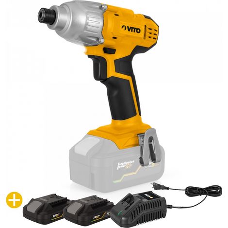 Visseuse à choc 20V + 2 Batteries Lithium 2AH + Chargeur Rapide VITO