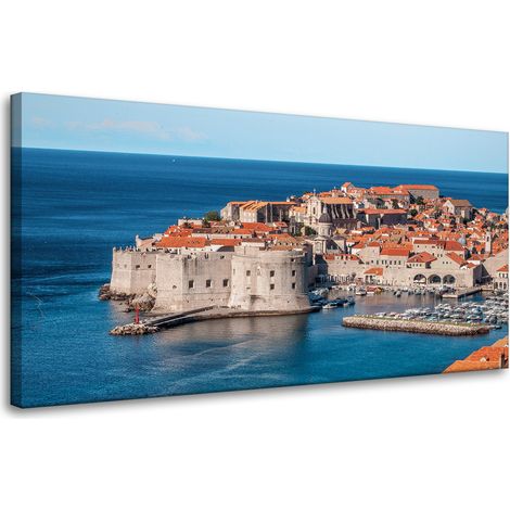 Leinwanddruck Architektur Kroatien 80x40 cm Dubrovnik Zadar Urlaub
