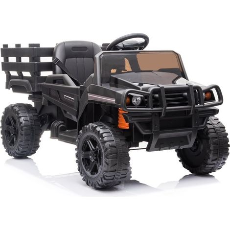 Voiture électrique pour enfants BDM0926 avec lumières LED, télécommande MP3 et noir