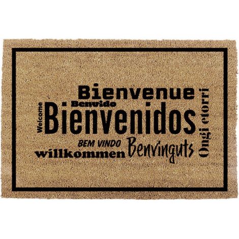 Paillason 60x40cm Modèle Bienvenus Langues Edm (1/3)