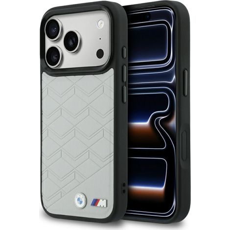 Coque MagSafe pour iPhone 17 Pro avec logo BMW en forme de M, grise (1/5)