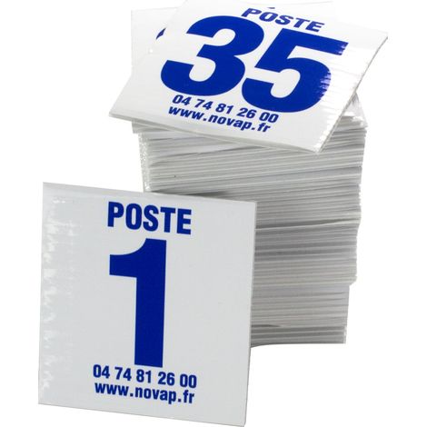 Lot de 35 plaques postes de chasse - bleu - 4630090 (1/2)