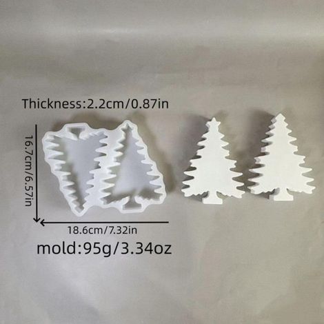 Lot de 2 moules en silicone pour sapin de Nol,Moules en silicone pour sapin de Nol,pour sapin de Nol,Moules en silicone