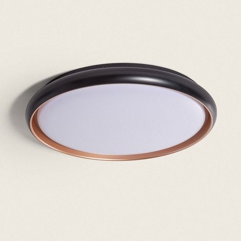 Plafoniera LED 36W Circolare Ø510 mm CCT Selezionabile Rayan Nero