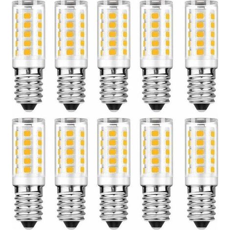 Lot d’ampoules LED E14 5 W (équivalent 50 W) – Blanc chaud 3000 K, 500 lm, non dimmable – Lot de 10 (1/5)