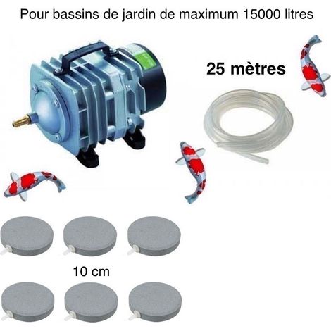 Set aérateur bassin 6 disques 10 cm de 12000 à 15000 litres (1/5)