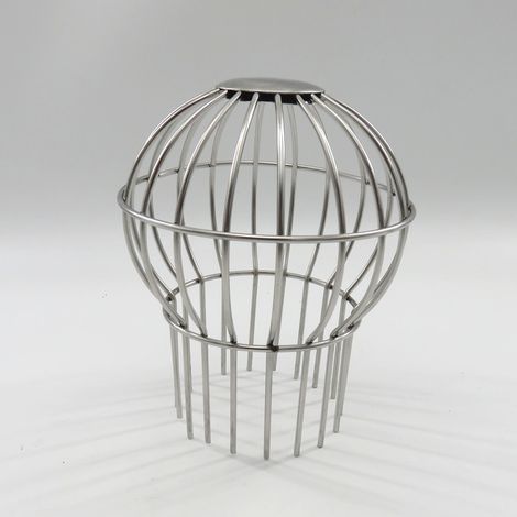 Grille anti-obstruction en acier inoxydable 304/110 pour caniveaux de toit et collecteurs d'eau pluviale (1/5)