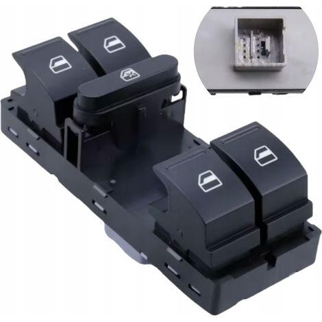 Interrupteur à boutons de lève-vitre pour VW passat B6 polo jetta (1/5)