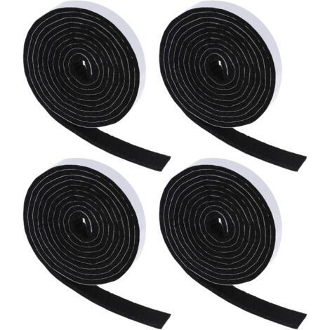 4 Rolls of Self-Adhesive Felt Tape, 3mm Thick, Cuttable, Anti-Squeak Felt Pads, for Windows and Doors, Chairs, Furniture (1/5)