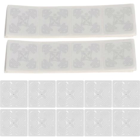 Packung mit 100 wiederbeschreibbaren, selbstklebenden UHF-RFID-Etiketten (860–960 MHz, KM4), 50 x 50 mm, für die Lagerverwaltung (1/5)