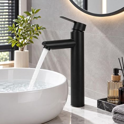 Bathroom Sink Mixer Tap in Stainless Steel (1/5)