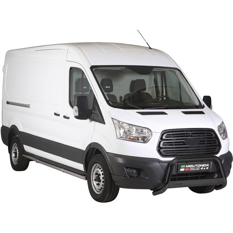 Pare-buffle Avant pour Ford Transit 2015-2026 63 mm en Acier Noir