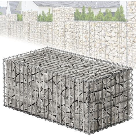 Gabionenkorb Lenox Verzinkter Stahlkorb 100 x 50 x 30 cm