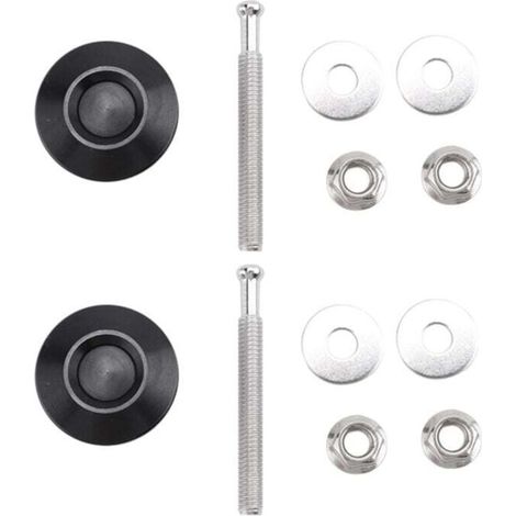 Kit de 2 Attaches Rapides à Poussoir pour Pare-Chocs et Capot de Voiture (1/4)
