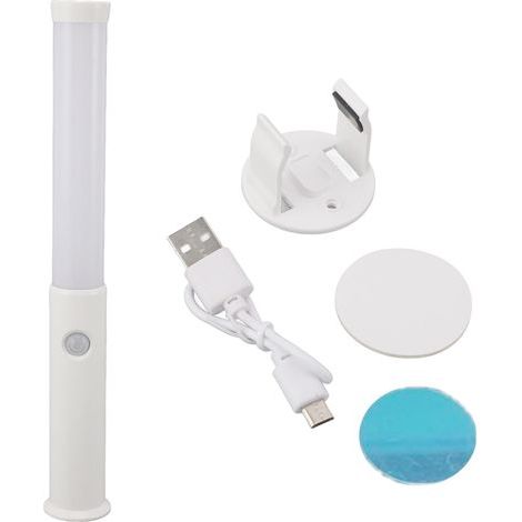 Night light with motion sensor, creative, rechargeable, 3 color temperatures, portable magnetic wall mount, for wardrobe, bedside (1/5)