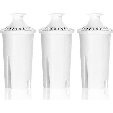 Lot de 3 filtres à eau certifiés NSF - Remplacement pour carafes et distributeurs Brita® Classic 35557, OB03, Mavea® 107007 et plus encore (1/5)