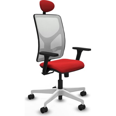 Sedia da ufficio piqueras y crespo Motilla pelle sintetica rossa (1/2)