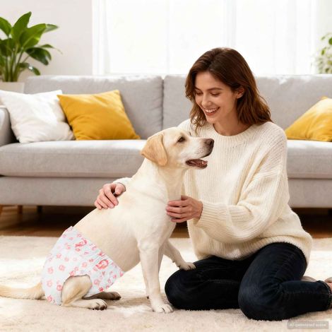 Wegwerf-Hundewindel für Hündinnen 30 pcs Weiß M