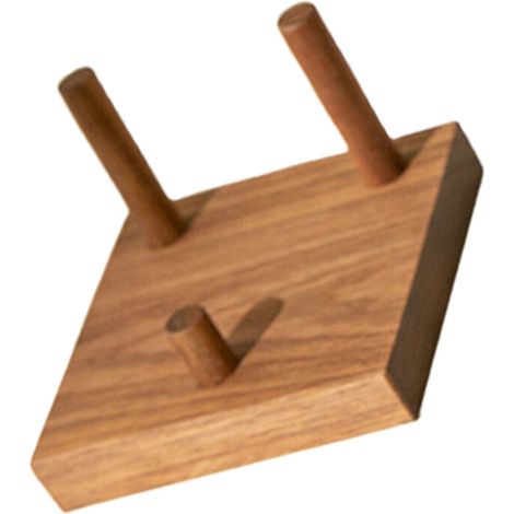 Soporte de exhibición de madera de 3 puntas para modelos de tamaño mediano