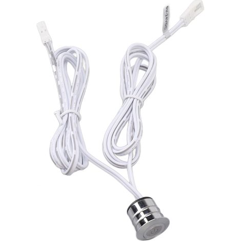 Interrupteur tactile LED bleu encastré avec dissipation de chaleur pour éclairage de placards et caves à vin
