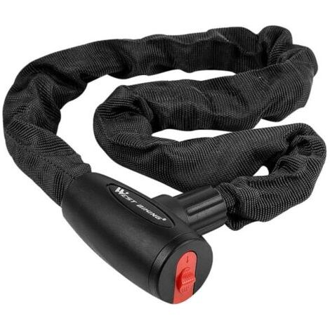 Chaîne antivol pour vélo/moto, 1,2 mètre, fournie avec 2 clés-AquaForge (1/4)