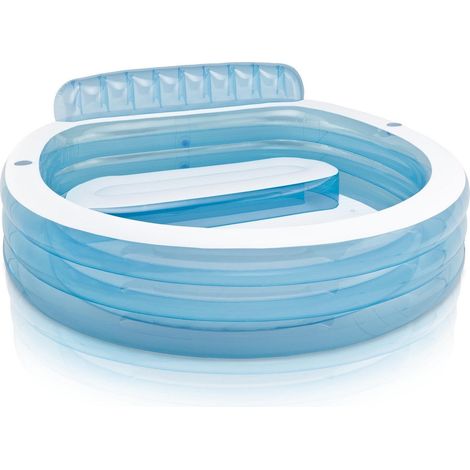 Aufblasbarer pool mit bank 229 x 218 x 79 cm intex 57190