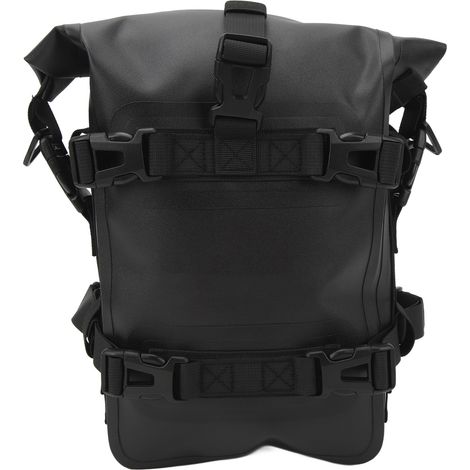 Sacoche latérale moto 4L étanche à fixation rapide, universelle pour voyage, noir (1/5)
