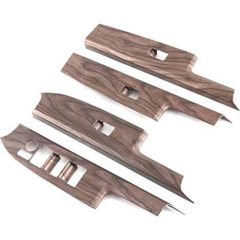 Set di 4 pezzi comprendente coperture per gli interruttori degli alzacristalli e pannelli decorativi per i braccioli delle portiere, adatto ai modelli BMW BZ4X 2022 e 2023.