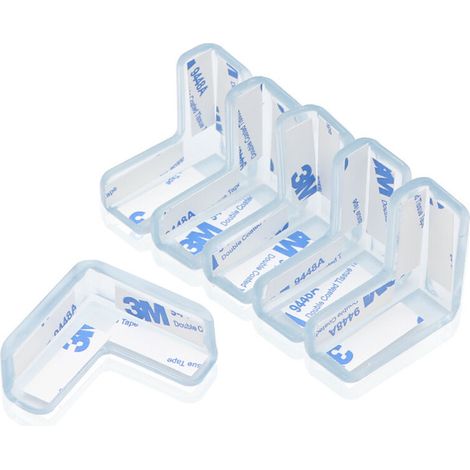 Protection Coin de Table, 12 Pièces Protections d’angles Transparent, Plus Grande Taille et Plus Forte adhérence, Doux (1/5)